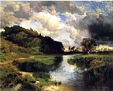 Day's Paintings - Cloudy Day at Amagansett by Thomas Moran